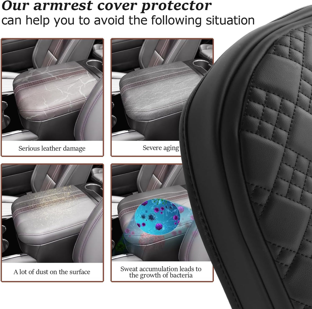 SKTU 2025 Chevy Tahoe Center Console Cover for 2025+ Chevrolet Tahoe/Suburban Armrest Cover 2025 Chevy Tahoe/Chevy Suburban Seat Box Cover 2025 Chevy Tahoe Accessories Center Console Cushion