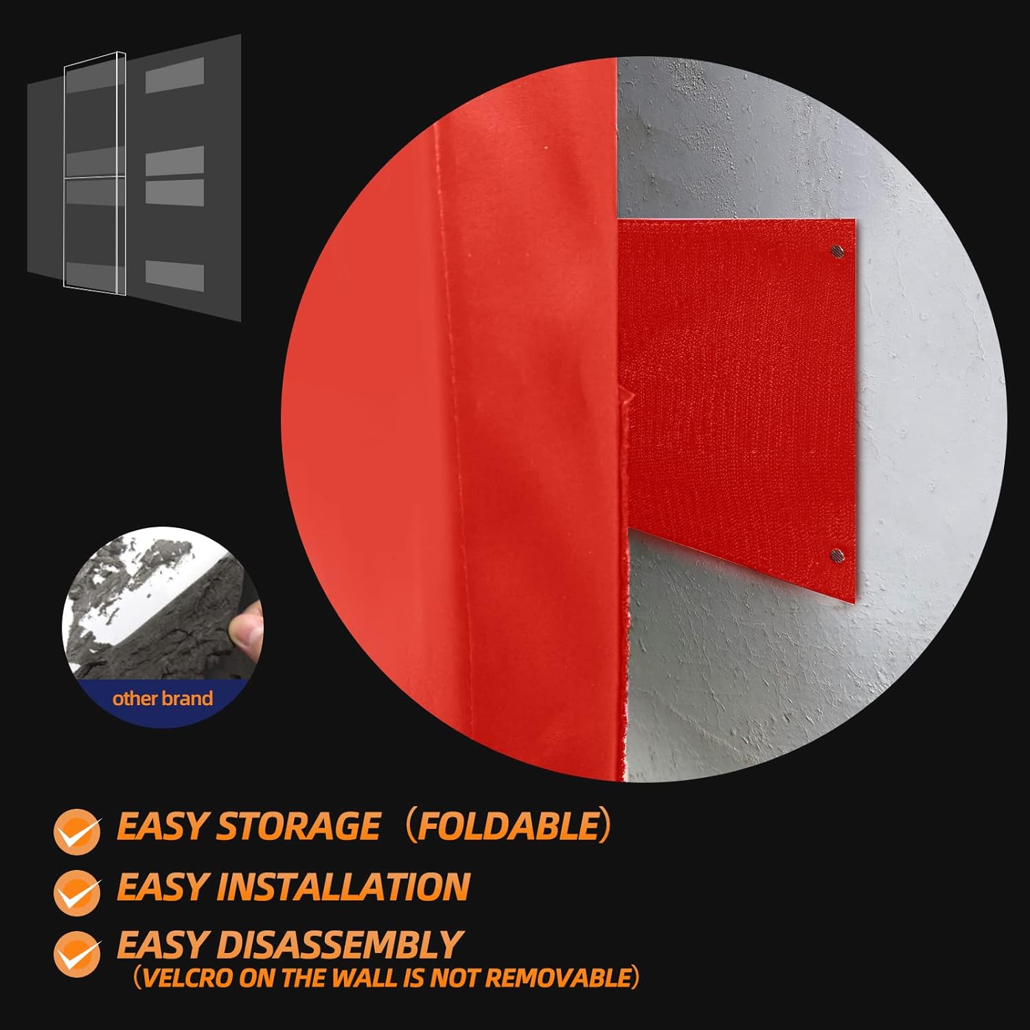 PROGOAL 2"/4" Thick Foam Protection Wall Pad，Gym Basketball-Court Protectors，Durable Waterproof Padding for Wall-Mounted Basketball Hoops(60" L x 20" W)…