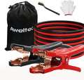 UL-Listed Jumper Cables - 6 Gauge 16 Feet Battery Cables for car, Heavy Duty Booster Cables (6AWG x 16Ft) with Carry Bag