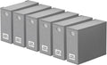 SpaceAid 6 Pack Bed Sheet Organizers and Storage, Foldable Sheet Organizer with Window for Linen Closet, Set Folder Keeper for Queen & King Size Bedding Storage (Gray)