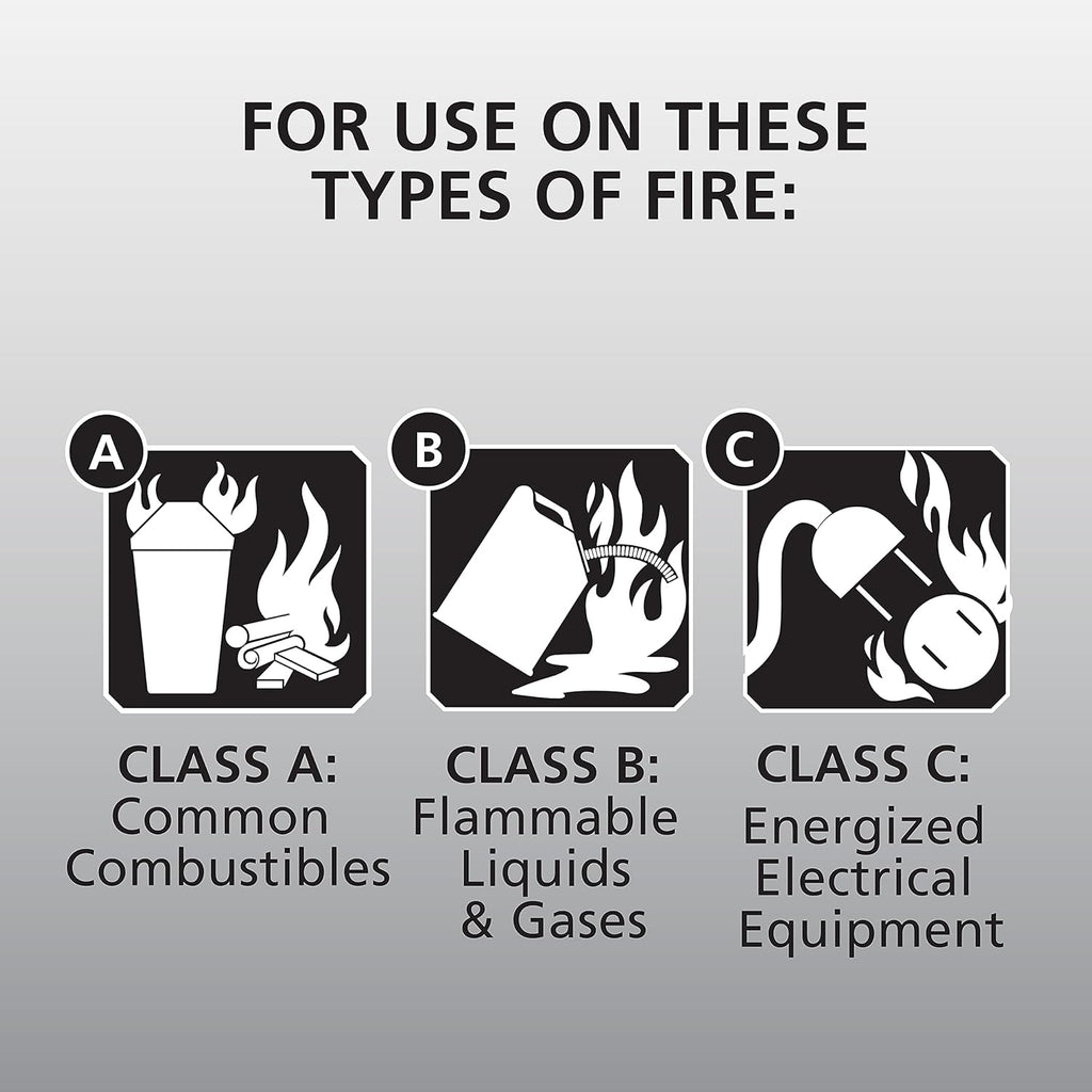 Kidde Auto Fire Extinguisher for Car & Truck, 10-B:C, 4 Lbs., Dry Chemical ExtinguisheR & Fire Extinguisher for Home, 1-A:10-B:C, Dry Chemical Extinguisher, Red, Mounting Bracket