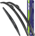 AJK Wiper Blades for Acura RDX 2007 2008 2009 2010 2011 2012 2013 2014 2015 2016 2017 2018, 2 Piece All Weather OEM Quality Automotive Replacement Windshield Wiper Blades for My Car