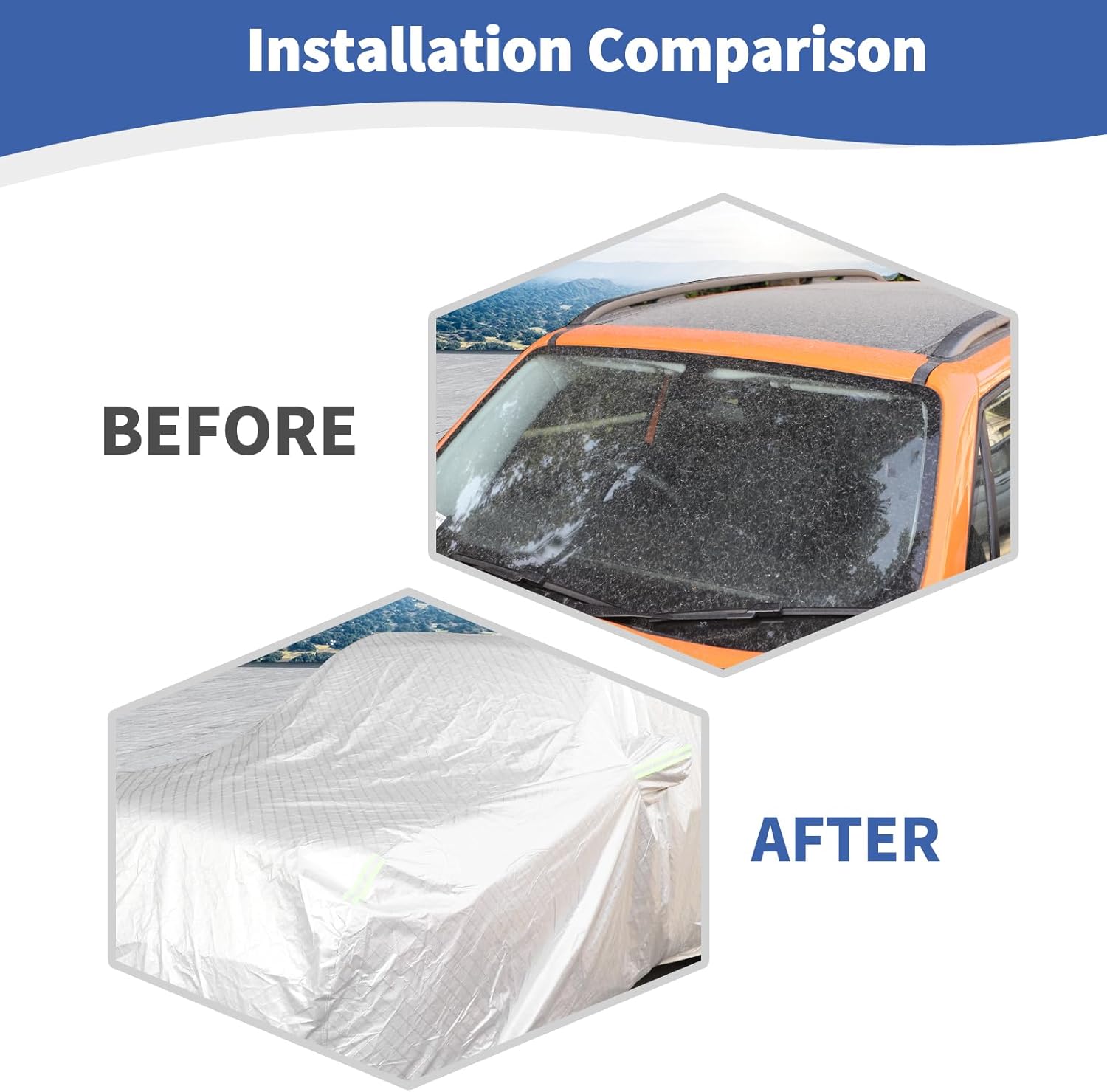 RT-TCZ for Renegade Car Cover Weatherproof Covers for Jeep Renegade 2015 2016 2017 2018 2019 2020 2021 2022 2023 up