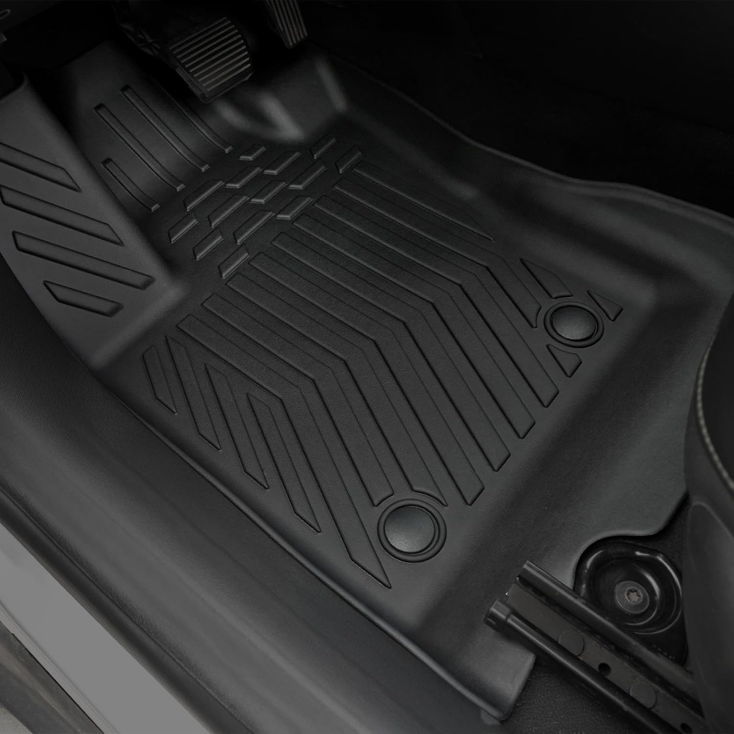 Floor Mats Set for 2017-2025 Jeep Compass Accessories(New Body Style 2nd Generation), Full Coverage All Weather Floor Mats with Cargo Mat TPE Includes Backrest Protectors & Door Sill Guards