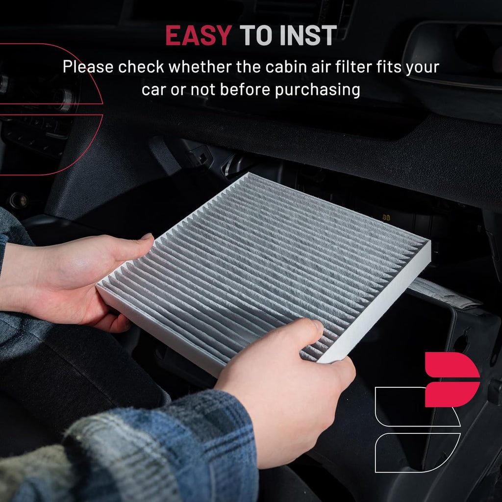BDFHYK Cabin Air Filter with Activated Carbon Compatible with Chrysler Pacifica 2004-2008, Town & Country 2001-2007, Voyager 2000-2003, Grand Voyager 2000, Compatible with Dodge Caravan/Grand Caravan