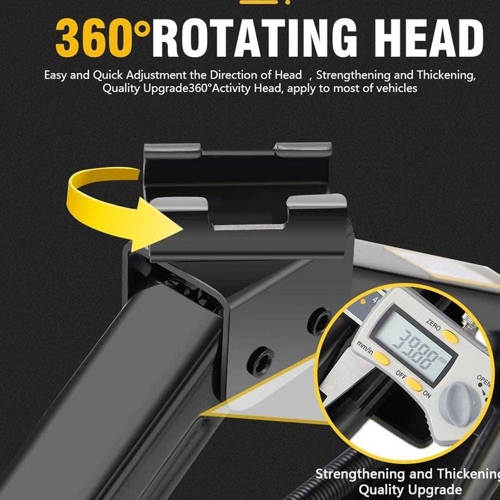 Scissor Jack for Car-3.0Ton(6614lbs) 丨Car Jack Kit-Tire Jack丨Portable,丨deal for SUV and Auto-with Crank Handle丨Heavy Duty Material,Black (3.0T)