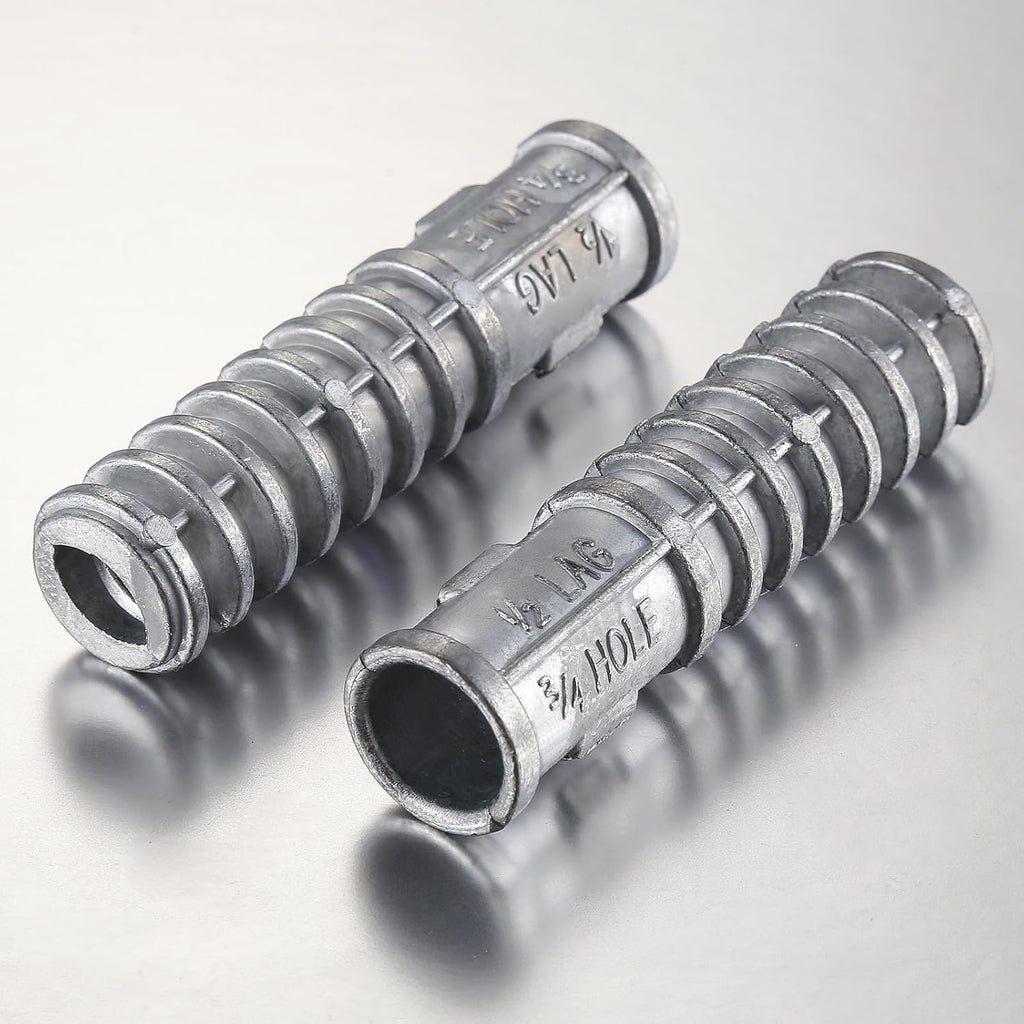 Wensilon(50pcs) 3/8 * 2-1/2 Lag Shield Anchor Long Zinc Alloy Bolts Concrete Anchors, Zinc Alloy Masonry Anchors Hole