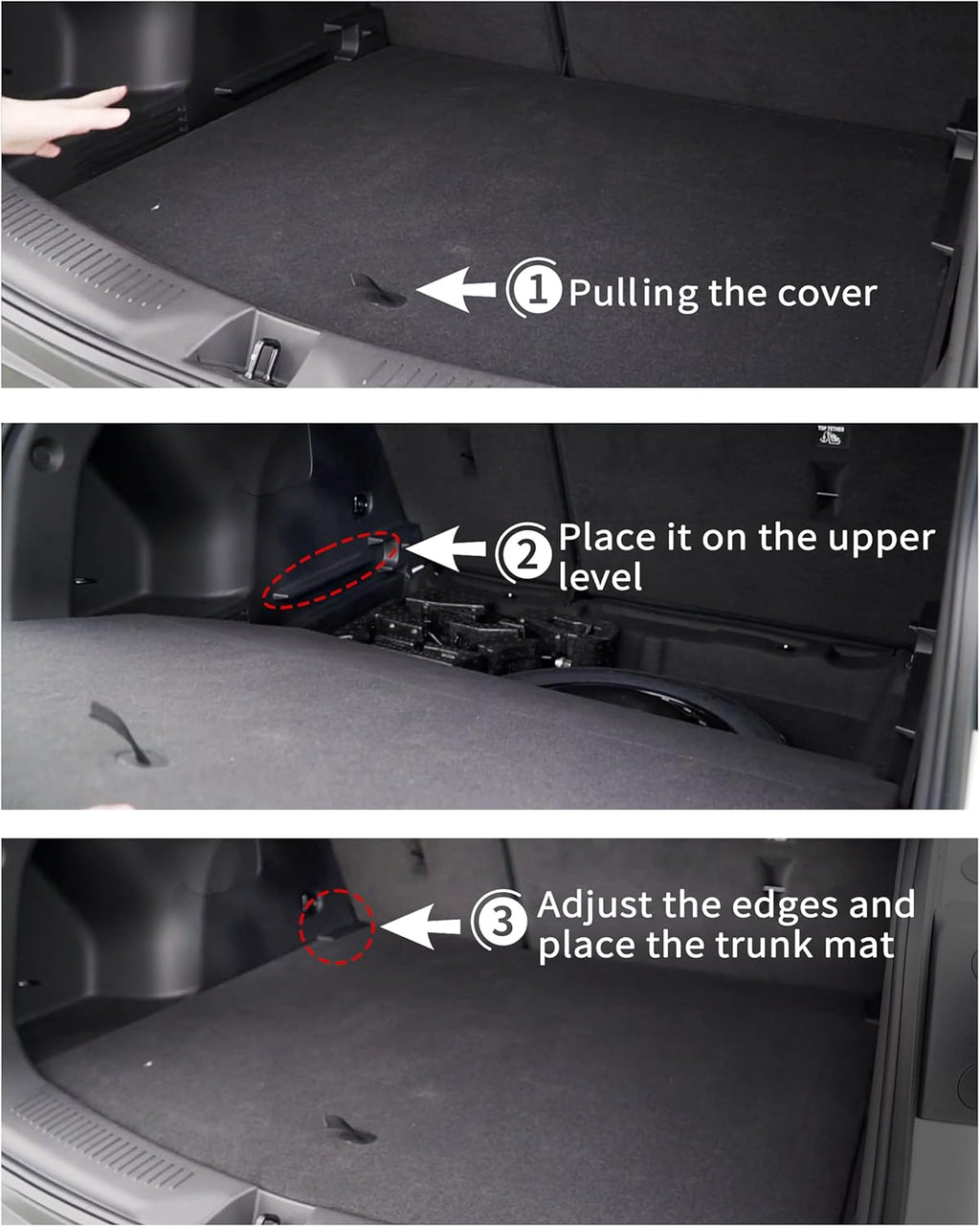 Floor Mats & Cargo Liner for Buick Encore GX AWD 2020-2025,for Buick Encore GX AWD 2020-2025 Preferred | Select | Essence, 2024-2025 Sport Touring | Avenir, (Cargo Tray in Upper Deck Position)