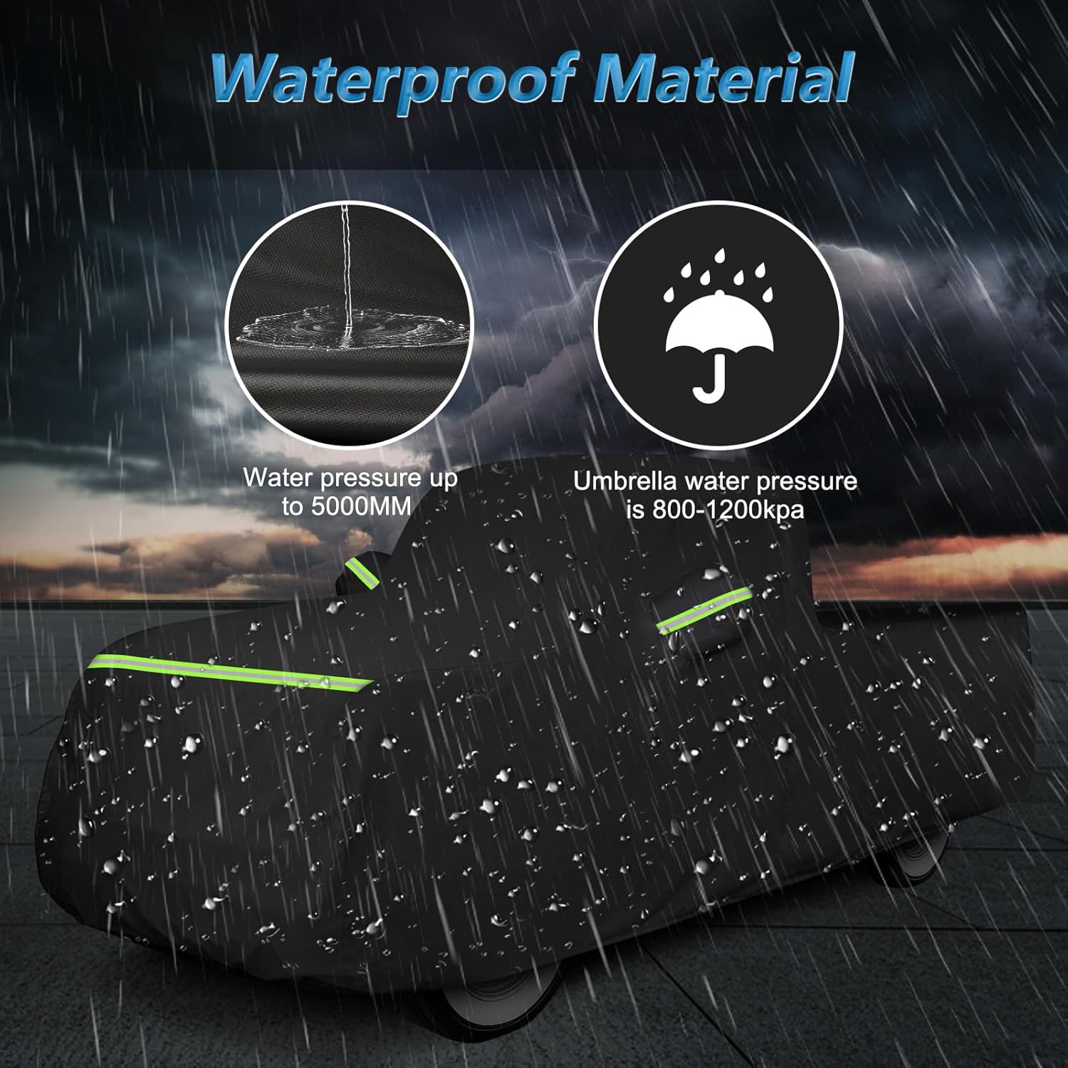 Car Cover for Ford F100 Truck Cover, 420D Oxford Waterproof All Weather Heavy Duty Protection with Zipper Windproof for 1948-1983 Ford F100 1984-1986 F150 Short Bed Regular Cab 6.75'
