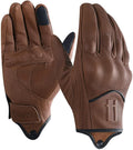Harssidanzar Leather Motorcycle Gloves for Men Touchscreen GM028