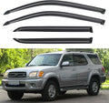 Window Visors Rain Guards Shield for 2001-2007 Toyota Sequoia, Out-Channel Window Vent Wind Deflectors Visors Shades for 01-07 Sequoia