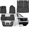2025 Pilot Floor Mats & Cargo Liner & Backrest Mat Fit for Honda Pilot 2023 2024 2025: All Weather Protection Floor Liner with Back Seat Cover - 1st 2nd 3rd Row Floor Mats Trunk Mat Pilot Accessories