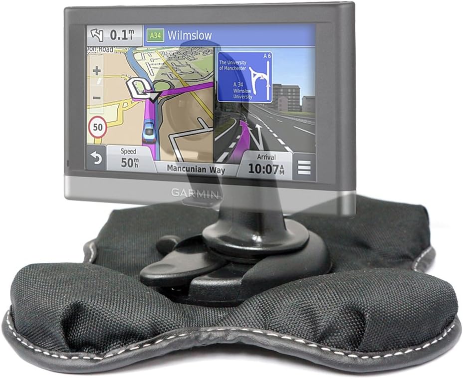ChargerCity Nonslip Beanbag Dashboard Friction Mount for Garmin Nuvi 2557 2558 2559 2589 2597 2598 2599 2689 2699 52 54 55 56 57 58 65 66 67 68 DriveSmart Drive 50 51 60 61 LM LMT LMTHD GPS