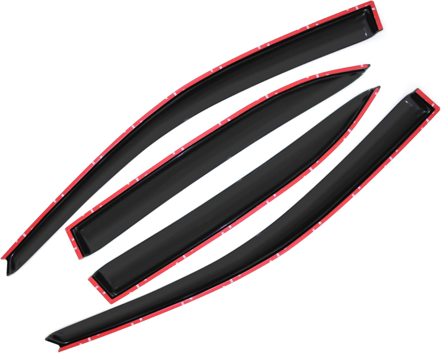 Smoke Window Visors Compatible with 2003-2008 Toyota Corolla Sun/Rain Guards Wind Deflector 4pcs 94620