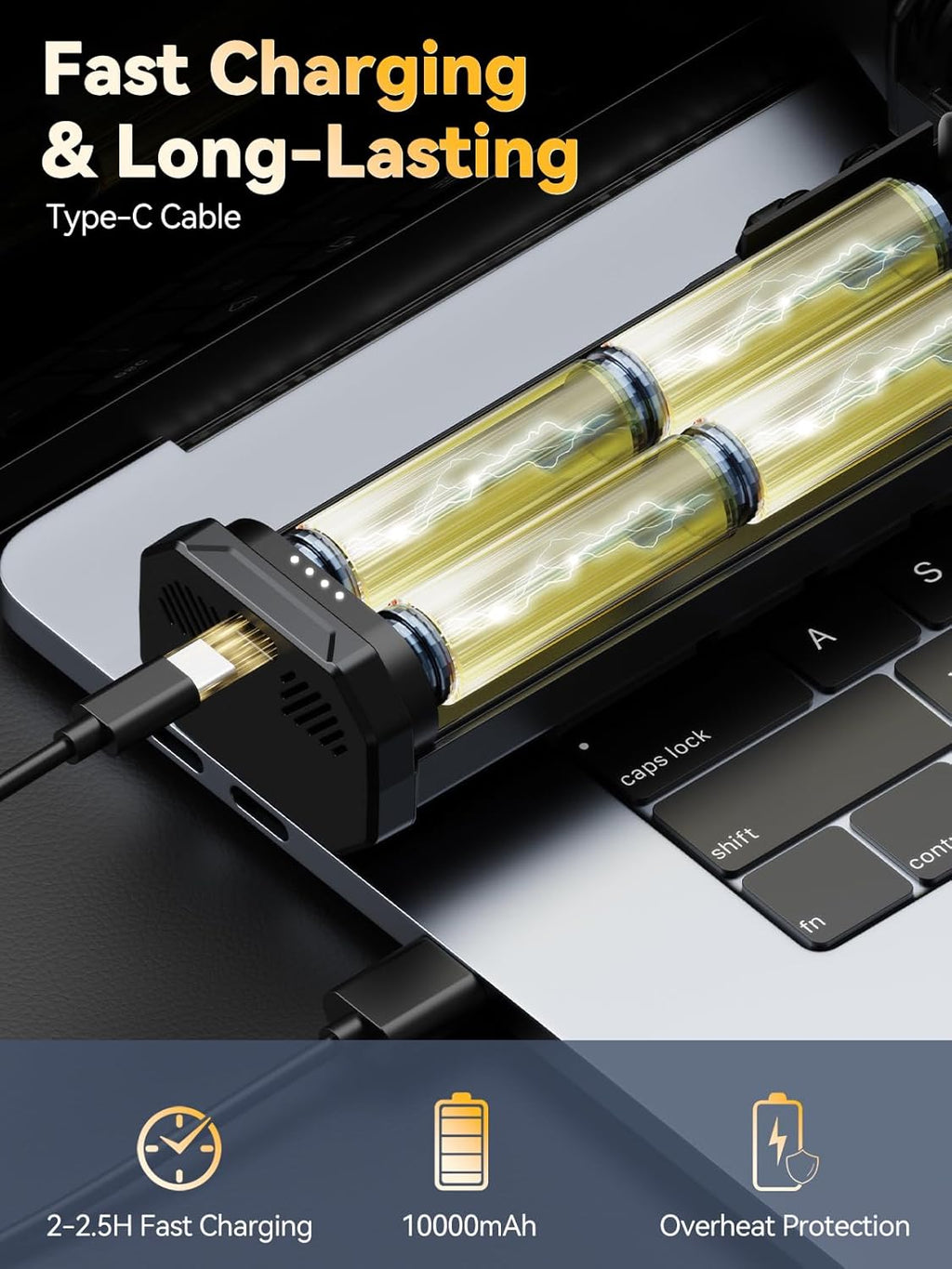 Electric Air Duster, 300000RPM 4-Gear Adjustable Compressed Air Duster with Light, Rechargeable Brushless Motor Air Blower for Keyboard, PC, Car, and Home Cleaning Reusable Replaces Compressed Air Can