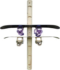 7-Place Wall-Mounted Snowboard Log Rack, Wakeboard Racks, Skateboard Holder Wall Mount, Vertical Snowboard Wall Mount Sport Storage for Garage, Skateboard Rack Walls, Wood Storage Racks - Unfinished