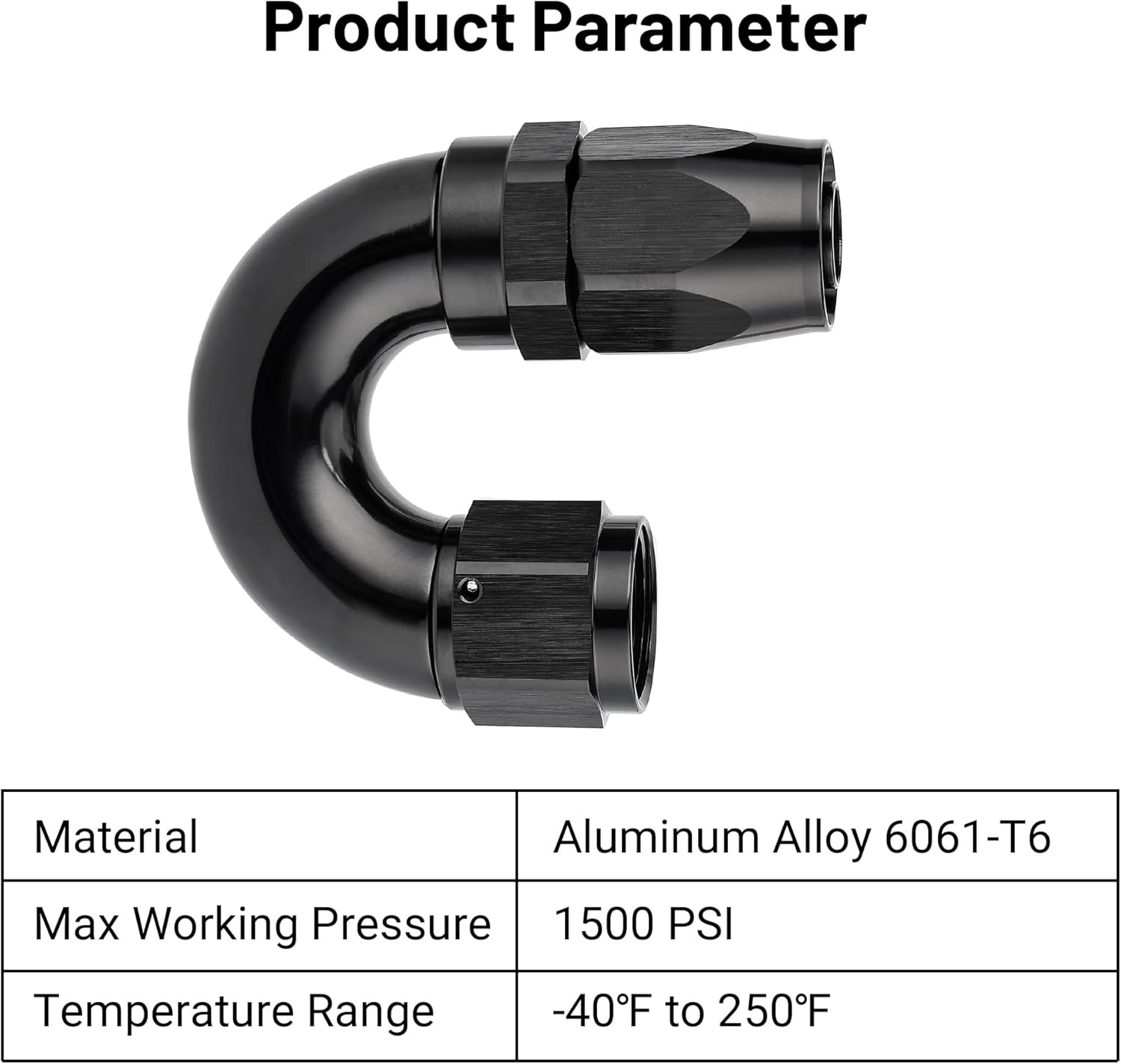 EVIL ENERGY 10AN 180 Degree One Piece Full Flow Hose End Fitting Swivel For CPE Braided Hose