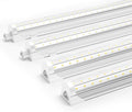 Ensenior 4 Pack 8 FT Led Shop Lights, 6000K Clear White, 10000LM Super Bright, 72W Equivalency 936W, Commercial Bay Lighting, U-Shaped Linkable Shop Lights Plug in for Garage, Workshop, FCC Certified