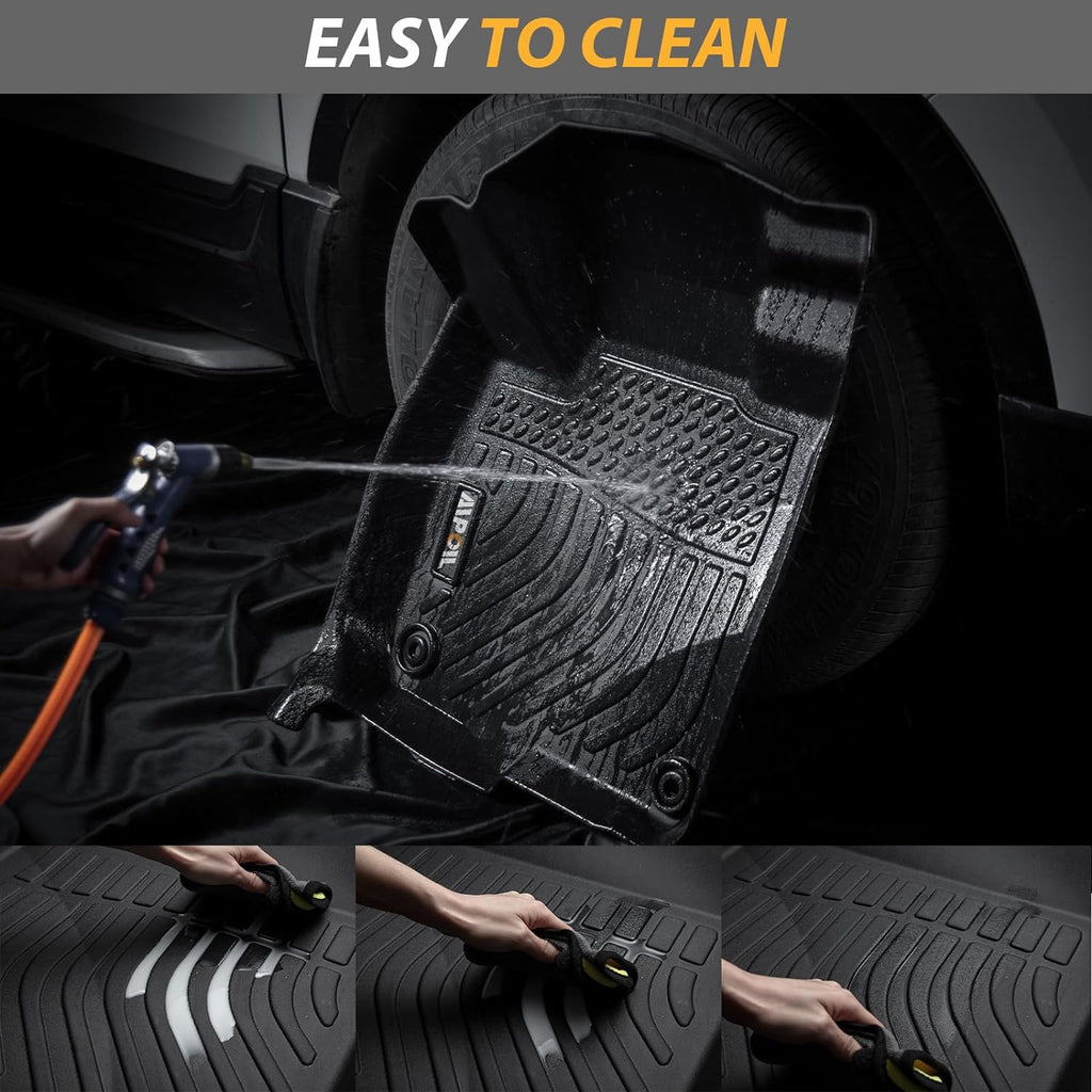 AIPOIL® Floor Mats & Cargo Liner Set for 2019-2025 Acura RDX All Weather Protection TPE Anti-Slip Automotive Full Set Custom Car Mats Accessories - Black