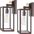 Dusk to Dawn Outdoor Lighting Fixtures for House, ORB Sensor Porch Exterior Lights Wall Mount, Anti-Rust Wall Light, Wall Sconce Lamp, Waterproof Wall Lantern for Garage, 2-Pack