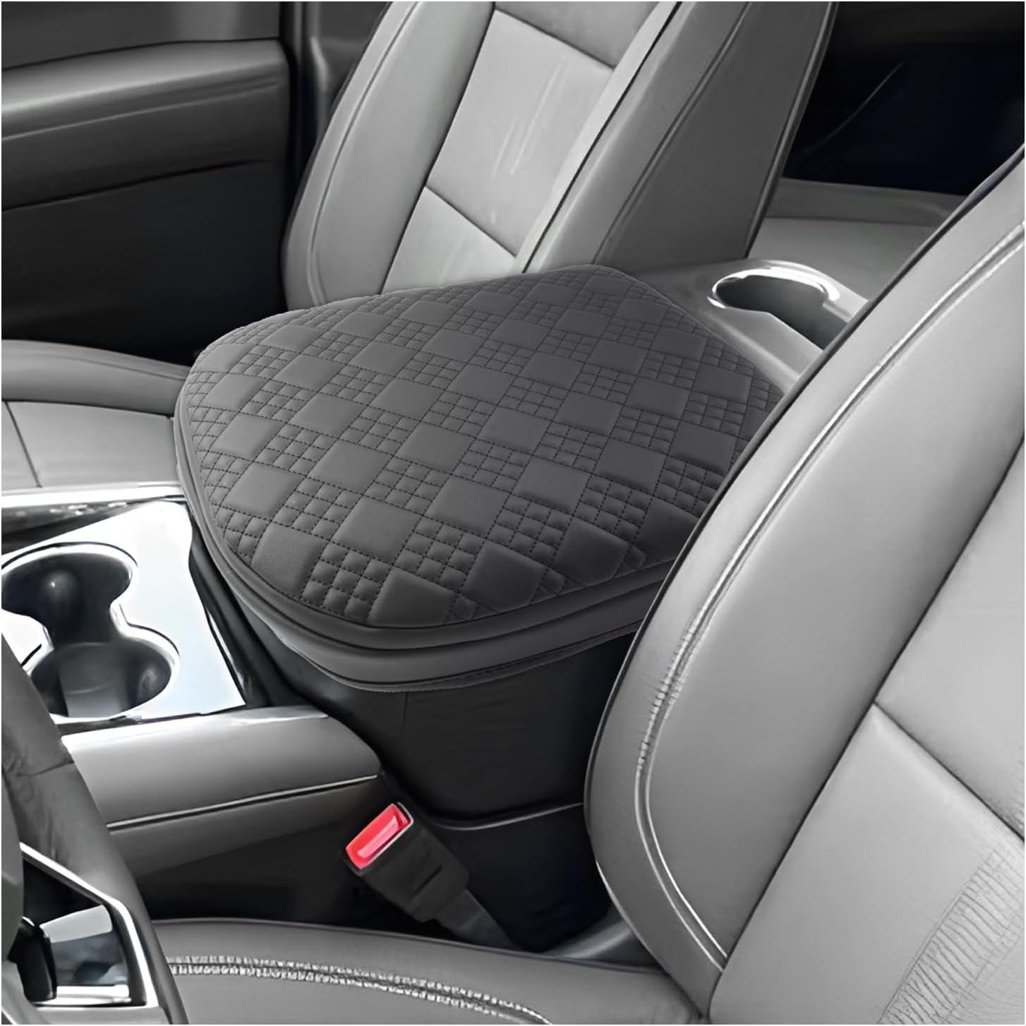 SXCY for 2025 Chevy Tahoe Suburban Armrest Cover Pad for 2025 Chevrolet Tahoe Accessories 2025 Tahoe Suburban Center Console Cover 2025 Tahoe Middle Console Cover Add Soft Cotton Cushion (Added-Pad)
