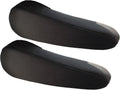 TLH Flat Cloth Fabric Armrest Covers One Pair, Black Color