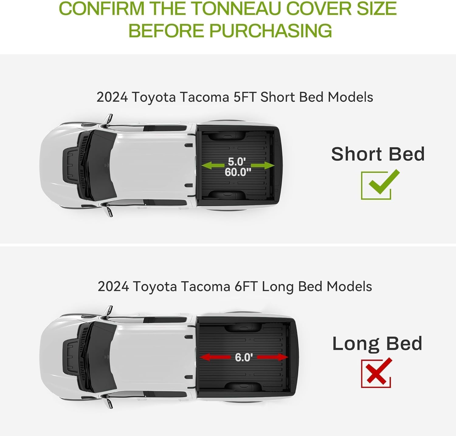 AUTOSAVER88 Floor Mats Fit for 2025 Toyota Tacoma Double Cab, All Weather TPE Floor Liners Custom Fit for 2024 Tacoma Automatic Transmission Non Hybrid, Front&Rear 2 Row Car Mats Accessories, Black