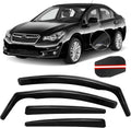 in Channel Auto Rain Guards Fit for 2011-2016 Impreza Hatchback, 2013-2015 Subaru XV CrossTrek, 2016-2017 CrossTrek, Durable Wind Deflector Vent Window Visor Shade, 4PCS