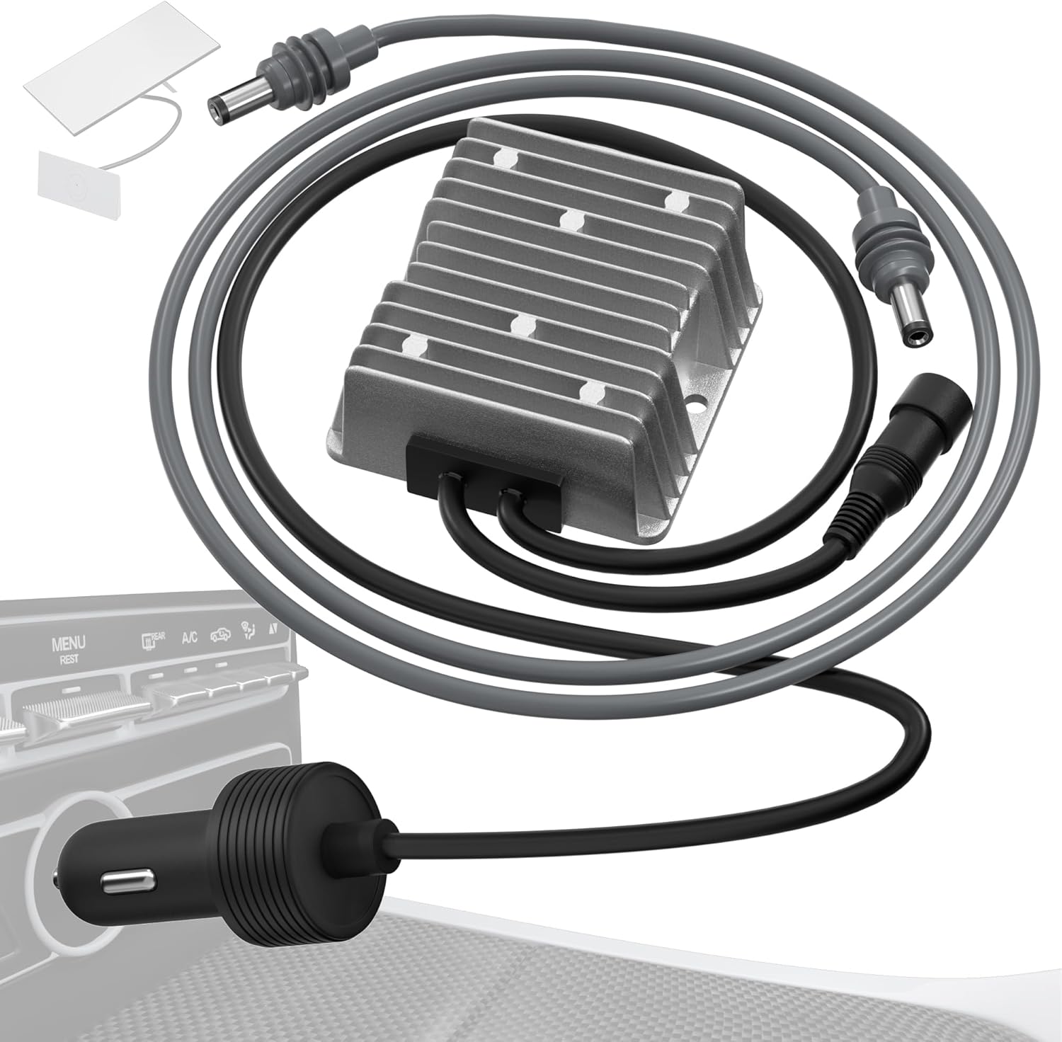 Starlink Gen 3 Step Up Cigarette Lighter Adapter with DC Cable, 57V 4.5A Output, 10V-36V Input, 18 AWG Starlink Gen3 Car Charger, Waterproof, Portable, High Efficiency, Stable
