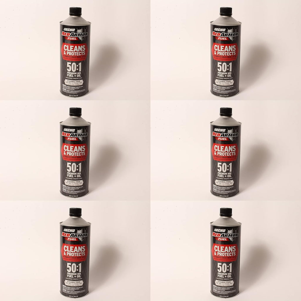 7450001 Echo Red Armor 32 oz. 50:1 Pre-Mixed Ethanol Free Fuel 6 Pack