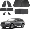 TINGLU Window Shades for Audi Q7 2007-2015 Accessories Car Side Full Windows Rear Triangular Windshield Sun Shade Sun UV Rays & Privacy Protection for Camping,Napping,Relaxing 8PCS