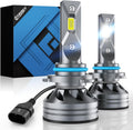 Upgraded HB3/9005 Light Bulb, 40,000LM Super Bright 6500K, 7 Years Long Service Life with Cooling Fan, Real 1:1 Size 9005 Fog Lights, CANbus-Ready Plug and Play, lP68 Waterproof, Pack of 2
