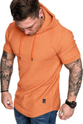 Lexiart Mens Fashion Athletic Hoodies Sport Sweatshirt Solid Color Fleece Pullover