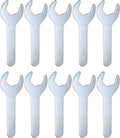 HARFINGTON 10pcs Small Wrench 24x120x2.3mm Metric U-Shaped Single Open Ended Spanner Super Thin Flat Head Galvanizing Wrench for Automotive Repair Furniture Assembly