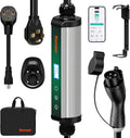 Level 2 EV Charger 40A EV Charger 240V 9.6kW Fast Charging, App Control, NEMA 14-50 Plug & 25ft J1772 Charging Cable, Indoor/Outdoor Portable EVSE for Home, ETL/FCC Certified