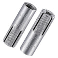 Wensilon(100 pcs) 1/4"-20 Premium Stainless Steel Drop in Anchors Assortment, Knurled Drop-in-Anchor for Solid Concrete, Internal Forced Expansion Screw Bolts