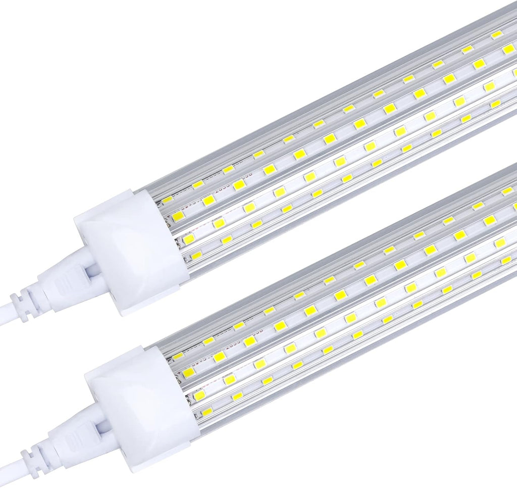 (20-Pack)4FT LED Shop Light Fixture, 72W 6000K Cold White 9500LM Super Bright T8 Integrated LED Tube, 4 Rows Linkable Shop Lights, T8 LED Tube Lights, 4 LED shop lights for garage 4 foot with plug