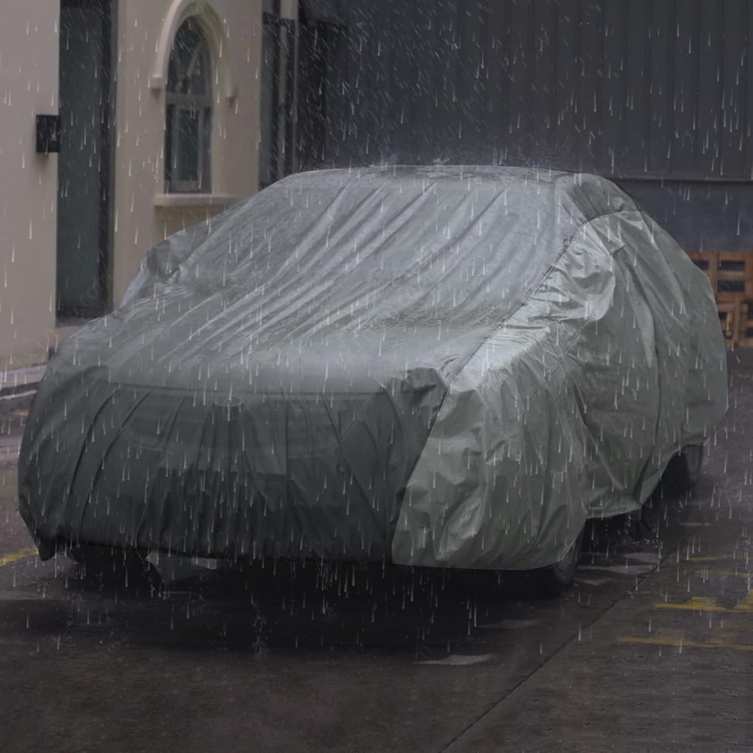XCAR Ultra Light Waterproof Hatchback and Crossover Car Cover for Automobiles All Weather Protection, Windproof & Breathable, Fits Cars Up to 165"