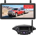 AUTO-VOX RV Backup Camera Wireless Plug and Play: Pre-Wired for Furrion System, IR Night Vision, HD 1080P 7.2'' DVR 3-Channels, Stable Signal & Wide Angle Rear View Camera for Trailer Camper Motorhome