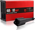 48V 10AMP Golf Cart Battery Charger for 48 Volt G29 Drive & Drive 2 Golf Carts Lead-Acid Battery Smart Charger with 3-Pin Leaf Plug