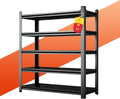 Heavy Duty 5-Tier Shelving Unit 3000LBS Capacity - Adjustable Steel Garage Shelves for Warehouse, Basement Storage(77''H x 35.4''W x 11.8''D)