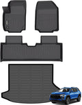 GINOWY- Floor Mats & Cargo Liner for Chevy Equinox 2025 2026 &GMC Terrain 2025 2026, TPE All Weather Equinox Car Mats, Custom Terrain Floor Liners, Non-Slip Trunk Mat, Waterproof Accessories Black