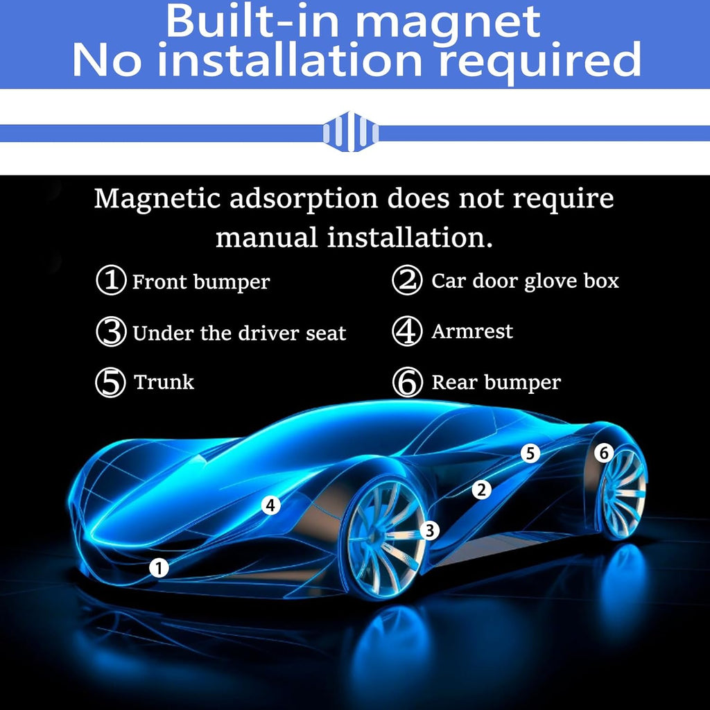 GPS Tracker for Vehicles,Car GPS Tracker Portable Real Time Magnetic GPS Tracking Device, Full Global Coverage Location Tracker for Car,kids,dogs,Trucks/Person. No Subscription Required/No Monthly Fee