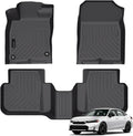 Auxko All Weather Floor Mats Fit for Honda Civic Hybrid 2026 2025 TPE Liners Accessories All Season Guard Odorless Anti-Slip Floor Mats for Honda Civic Hybrid 2025 Black