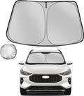 Windshield Sun Shade for 2020-2025 Ford Escape Foldable Sun Sunshade for Car Front Window Blocks UV Rays and Heat Automotive Interior Protector Custom Fit Accessories