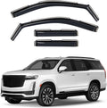 Window Deflectors Smoke Tinted in-Channel Side Window Vent Visor Deflectors Rain Guards Compatible with Escalade 2021-2025 - 4pcs. GW0275