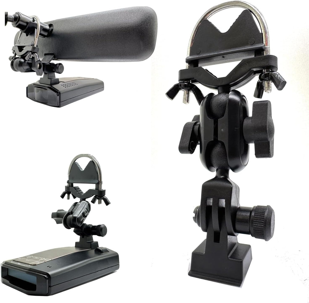 Heavy Duty U-Bolt Rearview Mirror Stem Mount Holder Compatible with M1 M2 Dash Camera for Escort Max360c Max 3 4 MKII MAXCAM X IXc Cobra DualPro GT 360 RAD 700i Radar Detector (EZ Mag-net Connection)