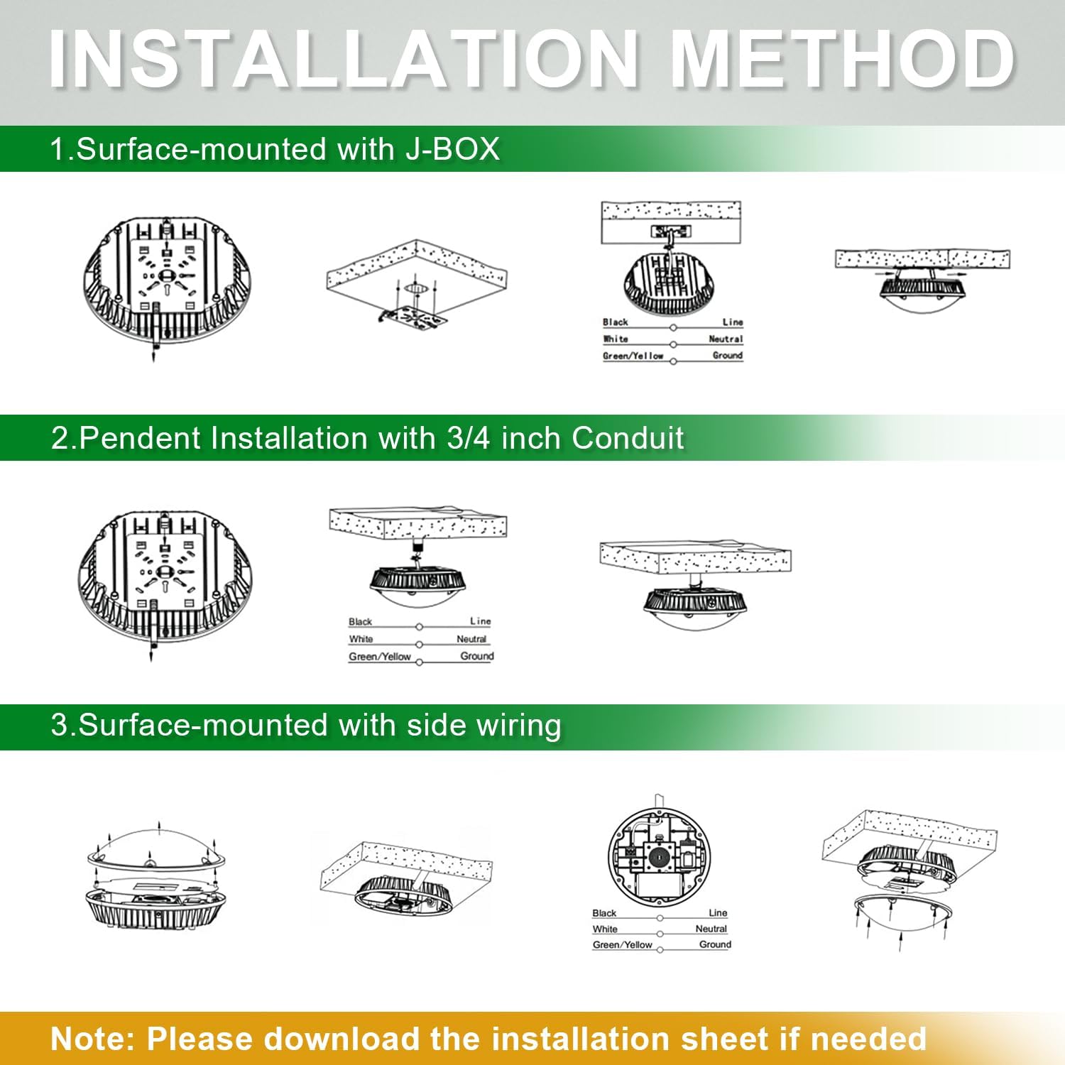 OSTEK LED Canopy Gas Station Light with Motion Sensor 30W/40W/60W Power Selectable 5000K LED Parking carport Lights 90-277V IP65 Commercial Residential Lights DLC & UL Listed
