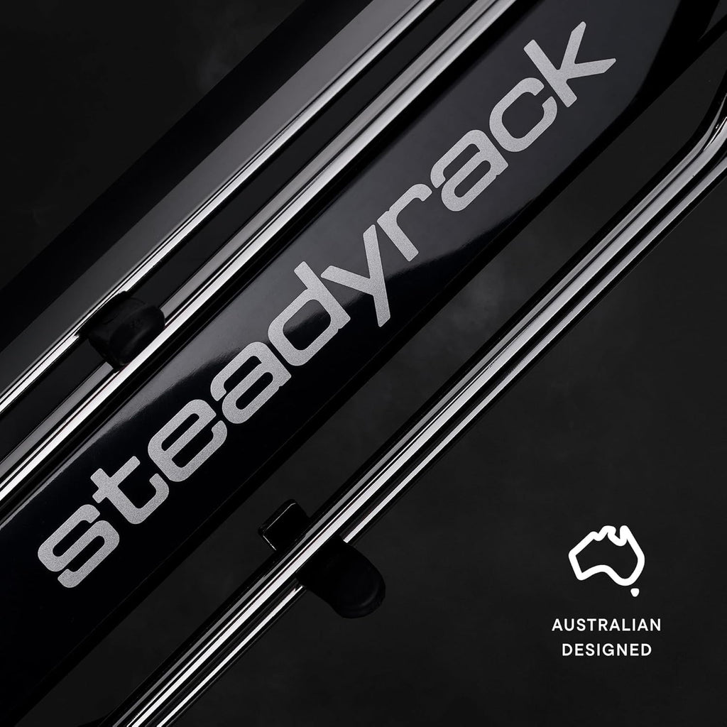 Steadyrack Bike Rack for Road Bikes - The Original Wall Mounted Vertical Bike Storage - Fits Narrow Tires - Space Saving Pivot Design - Heavy-Duty Steel Rack for Indoor Garage, Apartment or Home Use