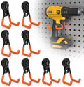 8 Pack Large Heavy Duty Magnetic Hook Extra Strong Magnetic Garage Hooks Big NdFeB Industrial Magnet Hooks Magnetic Utility Storage Holder Organization with Anti-Slip Coating for Hanging Garden Tool
